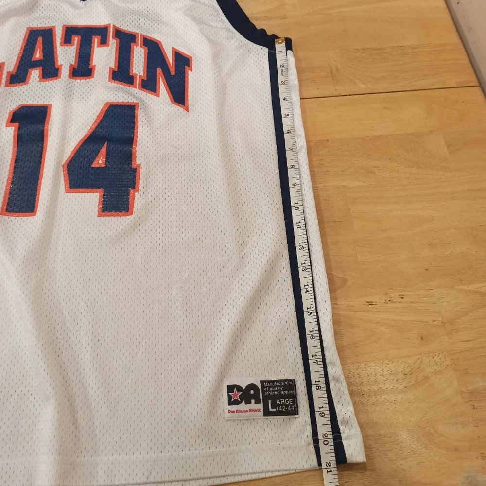 Athletic Apparel Men's white orange blue #14